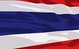 Vector flag of Thailande