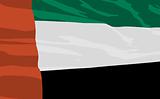 Vector flag of United Arab Emirates