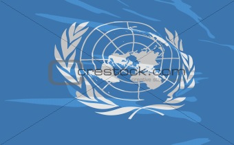 Vector flag of United Nations