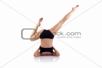 young yoga female