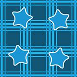 Abstract seamless background with blue stars
