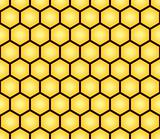 Abstract seamless pattern of honeycomb form