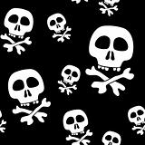 Abstract background with skulls