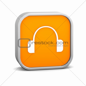 Orange Headphone Sign