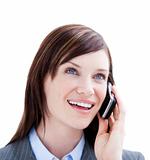 Attractive Business woman talking on phone