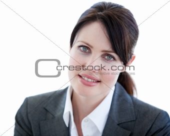 Portrait of an attractive businesswoman standing 