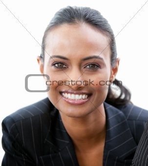 Portrait of a confident businesswoman smiling at the camera