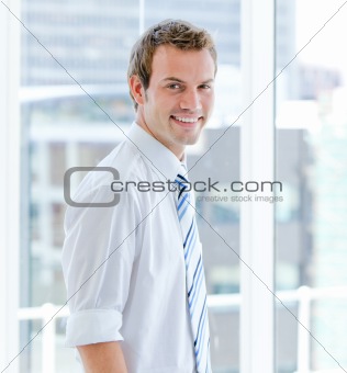 Portrait of an attractive businessman standing