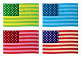 American grunge flags