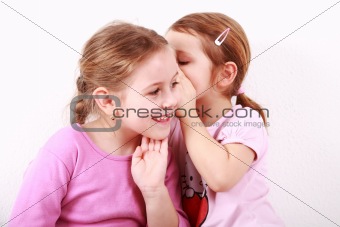 Kids whispering