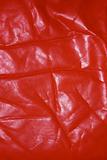 Wrinkled old red leather
