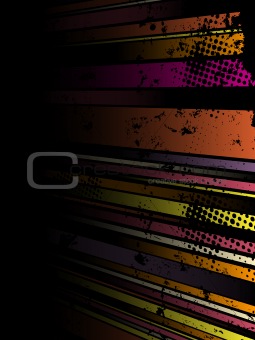 Abstract Grunge Stripe Background in several colors.