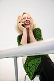 Laughing businesswoman