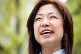 Smiling Asian woman