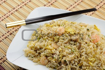 Plate of fried rice