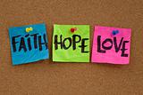 faith, hope and love