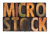 microstock - vintage wood letterpress type