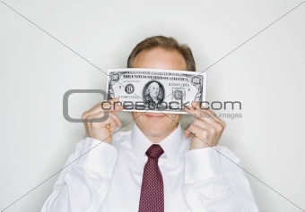 Businessman with cash