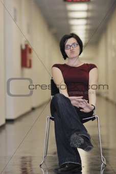 woman relax indoor