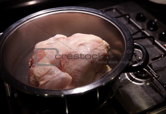 Chicken in pot