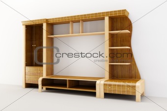 the modern cupboard 3d rendering