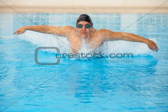 Young adult swimmer