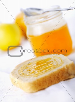 Toast with honey