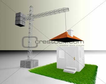 House and crane