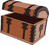 Empty treasure chest