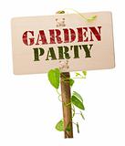 garden party invitation card