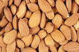 Peeled Almond as background 