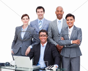 Portrait of a charismatic multi-ethnic business people 