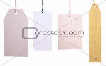 Set of paper tags