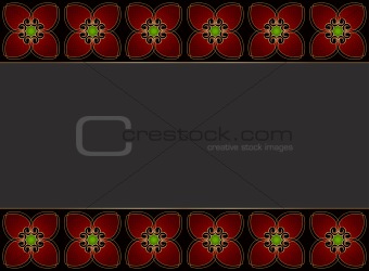 Red ornament from Flowers