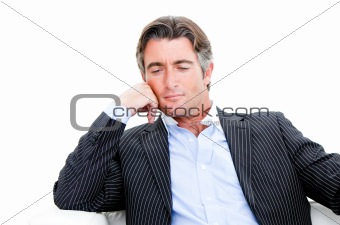 Confident businessman looking at the camera 