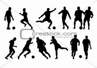 23 Football  player silhouette