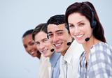 Confident customer service representatives 