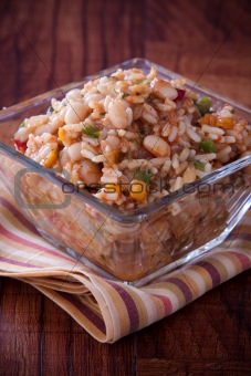 Spicy Rice and Beans Salad