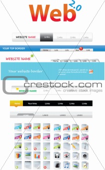 Web 2.0 series - Web navigation bars and icons