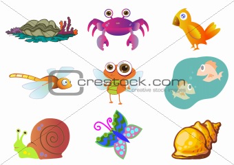 Assorted Cute Animal Illustration in Vector
