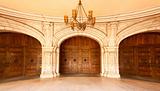 Three Majestic Classic Arched Doors with Chandelier - Fish-Eye Lens.