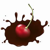 Cherry In Chocolate Splash