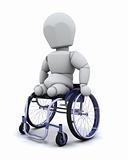 amputee in wheelchair