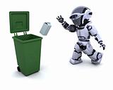 robot with trash