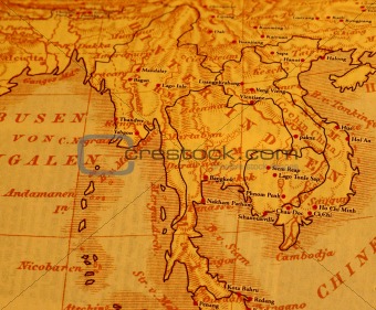 Antique Siam Map