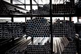 Stacked Steel Pipes