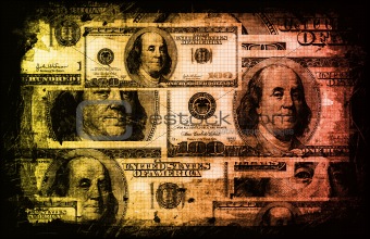 American US Dollars Currency Abstract