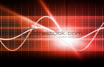 Red Futuristic Abstract Background