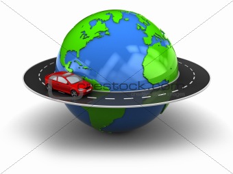 road around earth