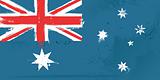 VECTOR Australia flag in the style grunge